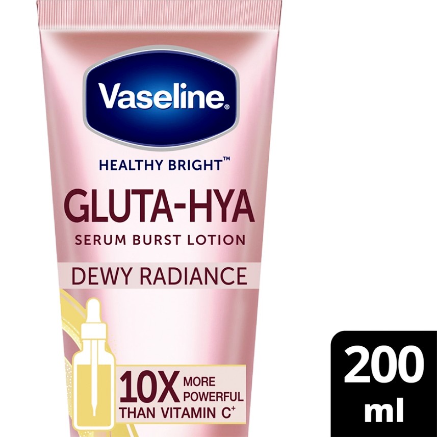 VASELINE Body Lotion Gluta-Hya Gluta Hya Hyaluron Niacinamide Serum Burst UV Dewy Radiance / Flawless Bright 200ml 200 ml 330ml 330 ml - Losion Badan Healthy Bright