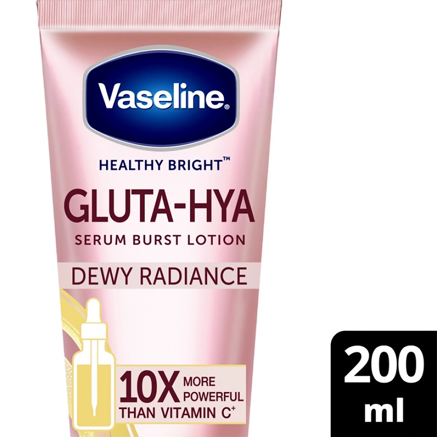 VASELINE Body Lotion Gluta-Hya Gluta Hya Hyaluron Niacinamide Serum Burst UV Dewy Radiance / Flawless Bright 200ml 200 ml 300 ml 330ml- Losion Badan Healthy Bright