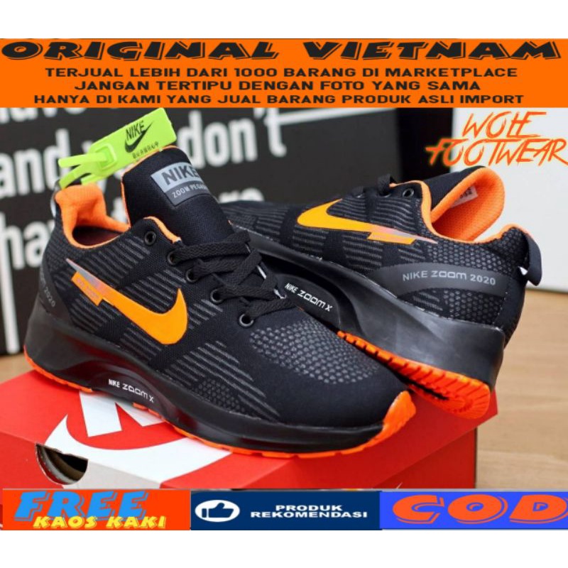 100% PREMIUM SEPATU SNEAKERS PRIA OLAHRAGA NIKE ZOOM X CUSION JOGING RUNNING CASUAL PRIA  Importa