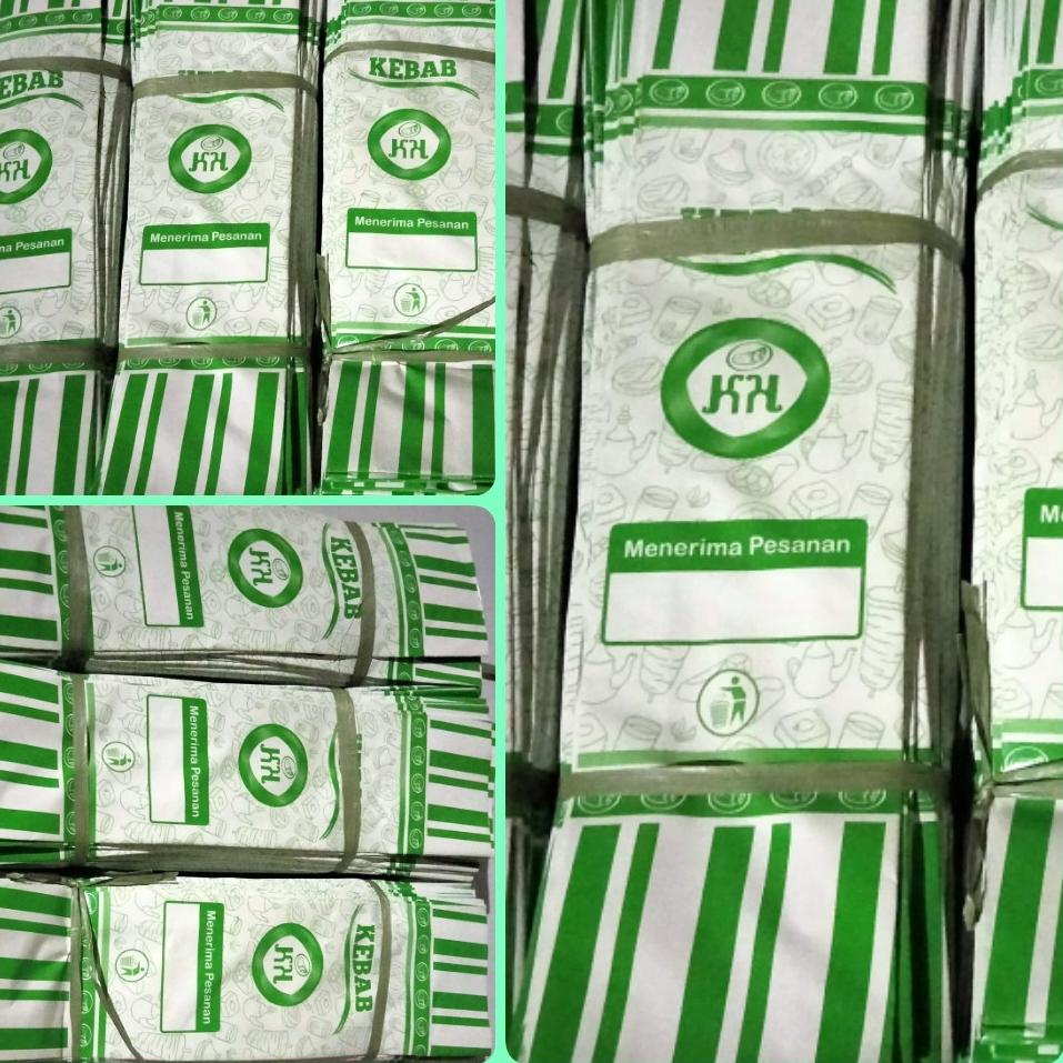 

ハ bungkus kebab murah bungkus kebab besar kertas kebab (50 pcs) ₳