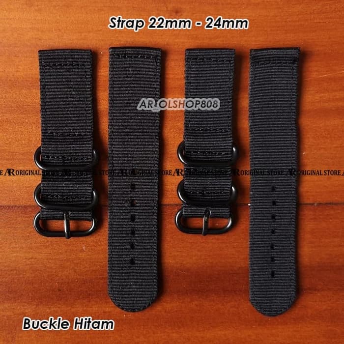 Tali Jam SEIKO Kanvas 22mm Strap NATO Strap Swiss Army ZULU 22mm 24mm