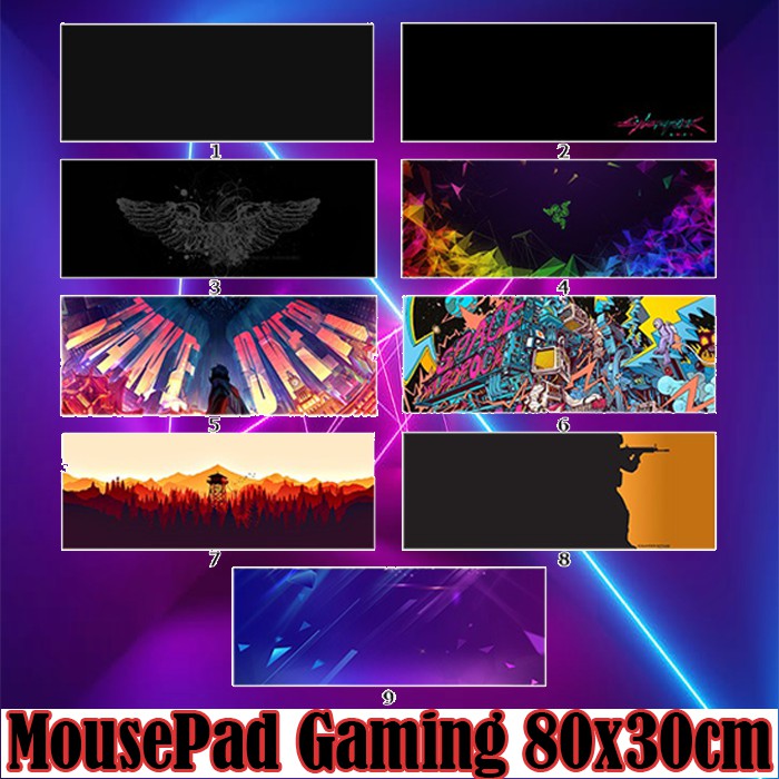 MousePad Gaming Panjang Karakter 80x30cm High Quality