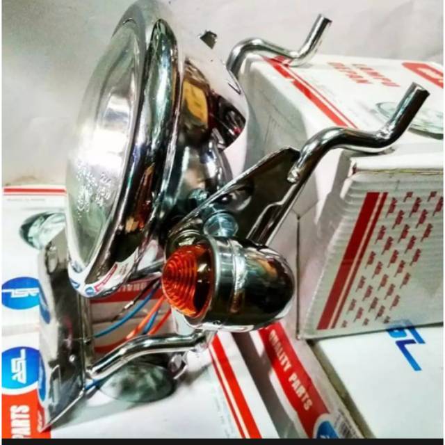 Lampu jute pesek set breket kupingan dan sein