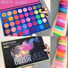 Beauty Glazed Color Vibes Eyeshadow Pallete Eyeshadow Palet Eyeshadow Matte Eyeshadow Beauty Glazed