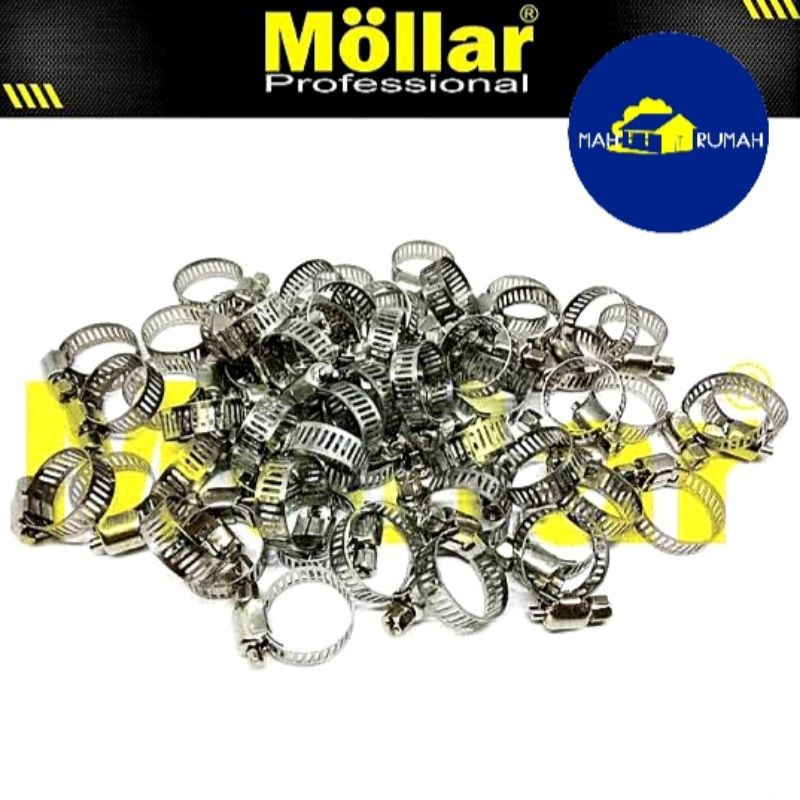 KLEM SELANG Stainless Steel Besi Clem Clamp 3/8&quot; - BISON