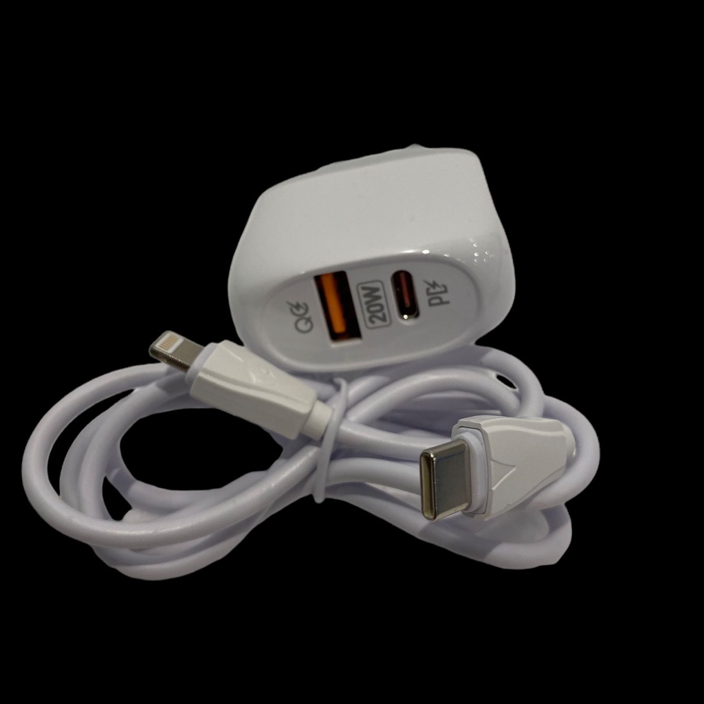 Charger Chasan Casan Excellence Dual Head 20 Watt Quick Charge