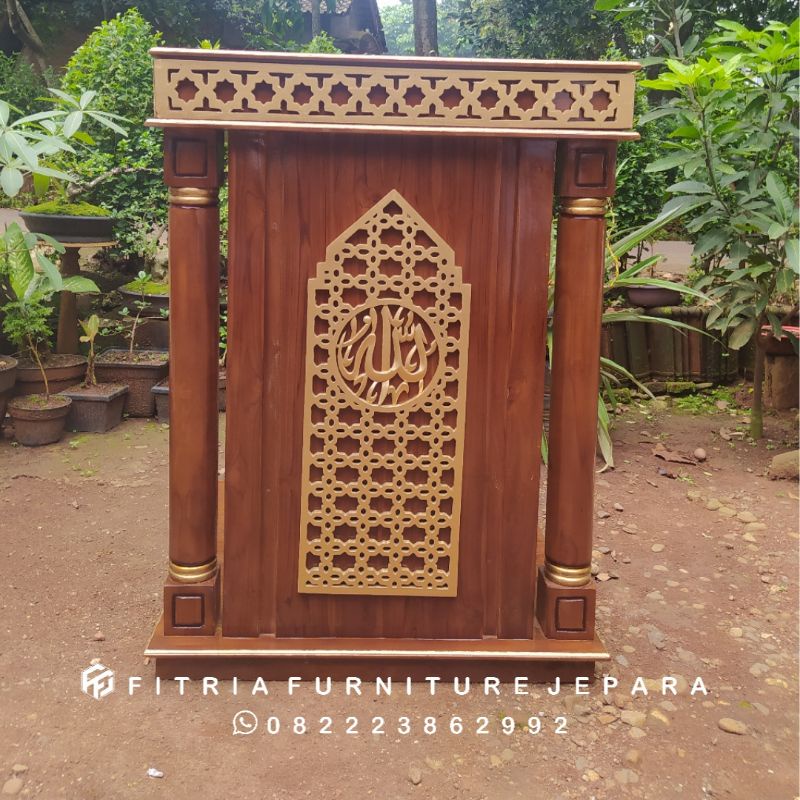 mimbar kubah jati jepara minar jati mimbar masjid jepara mimbar ukir