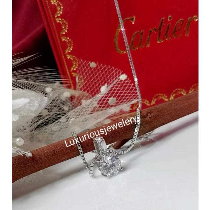 Luxuriousjewelery- Kalung simple dan elegant Replika Berlian