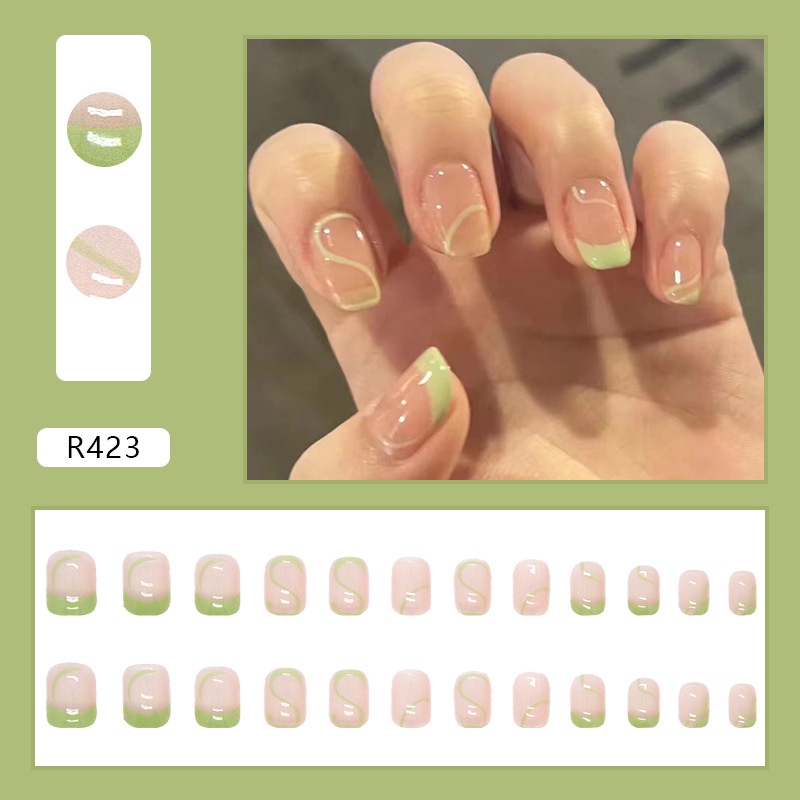 R421-r440 24pcs / Kotak Kuku Palsu Full Cover Untuk Nail Art