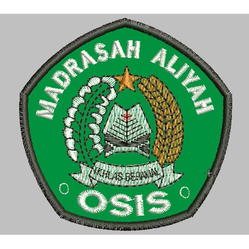 Bordir OSIS Madrasah bordir komputer