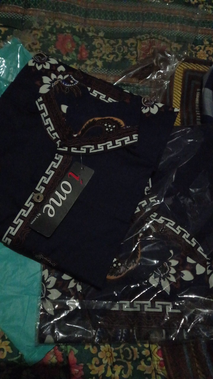 Kemeja Batik Anak 001 Jm - Dres Batik Anak - Kemeja Merah