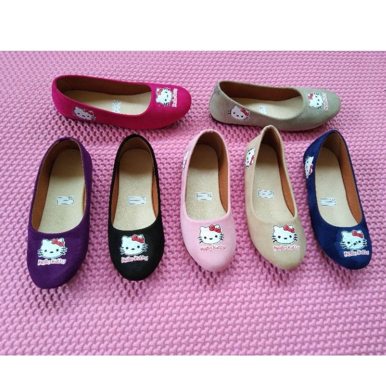 platshoes anak balita gambar motif hello Kitty 22/25