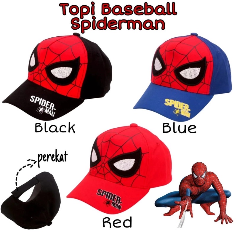 TOPI ANAK LAKI IMPORT MURAH SPIDERMAN