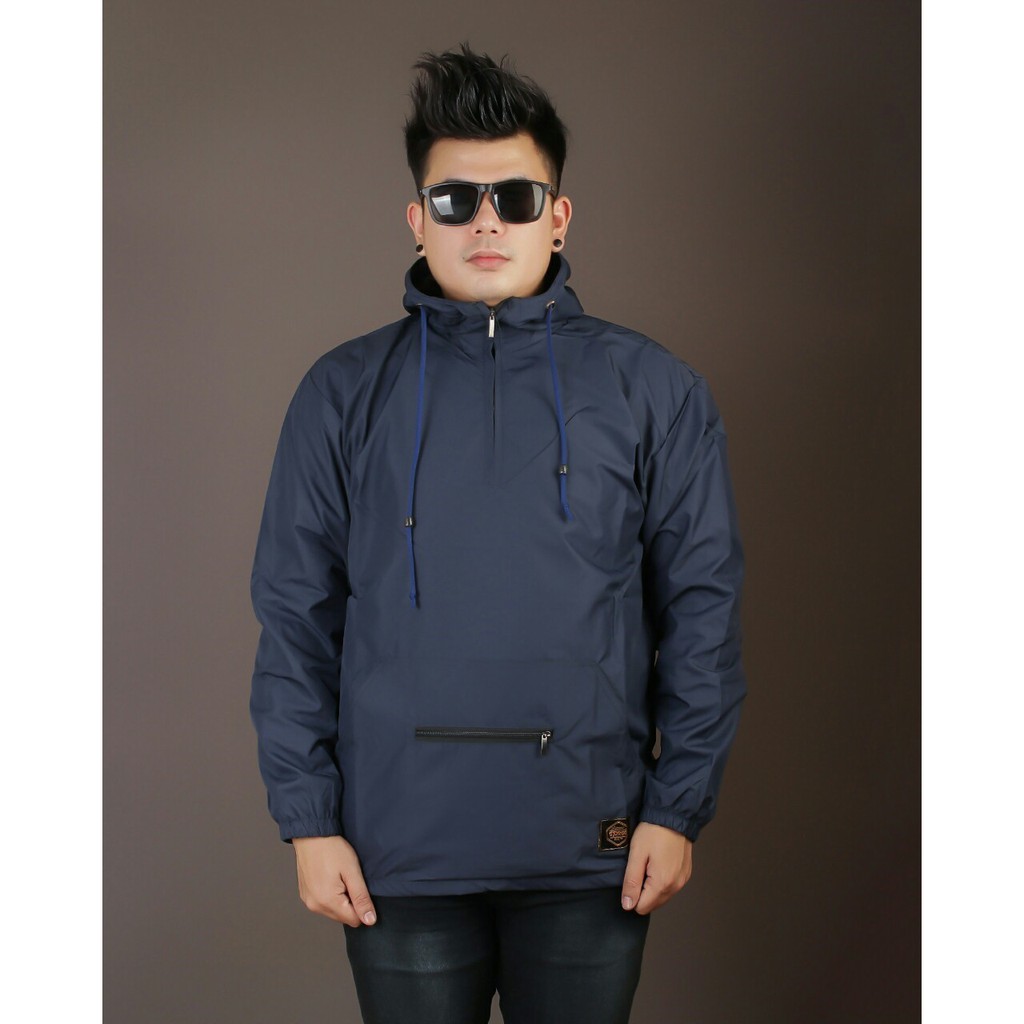 Jaket parasut simple cagoule navy djb-jaket parasut terbaru oka011801cs5
