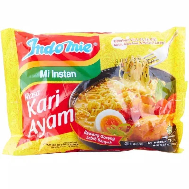 3 Pcs - MIE INSTANT INDOMIE 72 GR KARI AYAM - Depot Kuliner