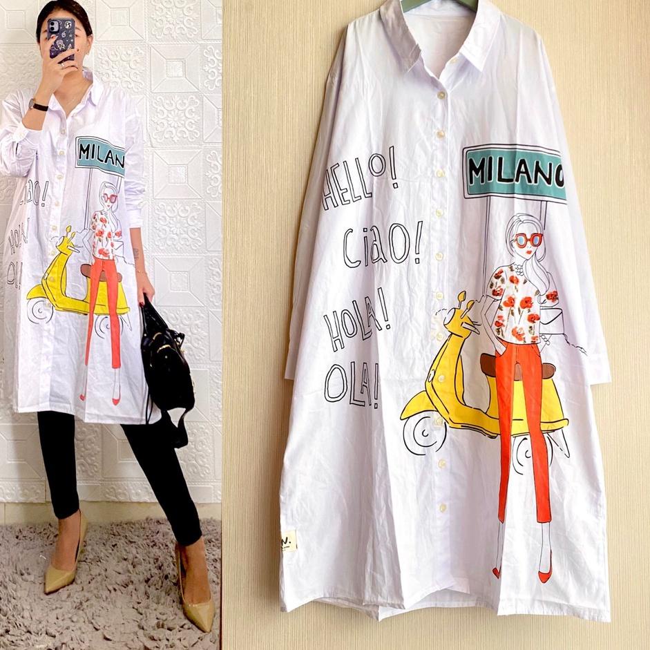 "TGP. 460735" WS Belva shirt/tunik wanita/Tunik katun post import/atasan wanita bahan katun import p