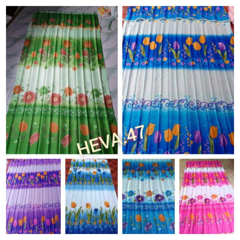 (COD1)GORDEN PLISKET AMI/MOTIF BUNGA TULIP + KAWAT S/HARGA GROSIR