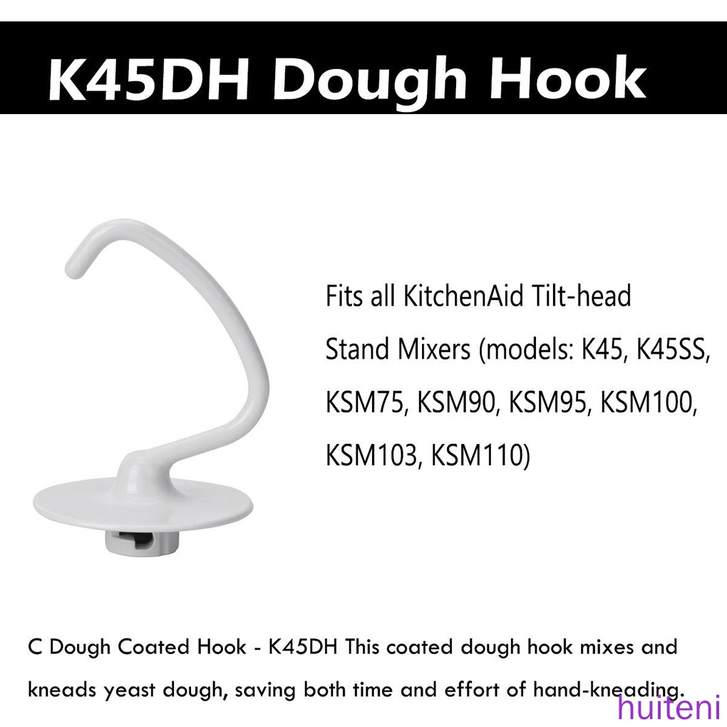 Kait Adonan Roti Bentuk C K45Dh Pengganti Untuk Stand Mixer Dapur K45 K45Ss Ksm90 4.5 Qt