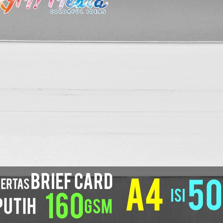 

Bestseller CBK8E Brief Card (BC) 160 gram A4 isi 50 lembar / Kertas Manila Buku Gambar 160 gsm 46 Re