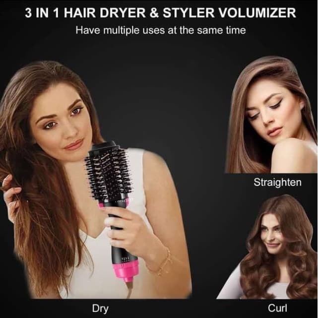 BAROKAH GAMIS Blow dryer 5 in 1 sisir catok keriting lurus hair curly styler x