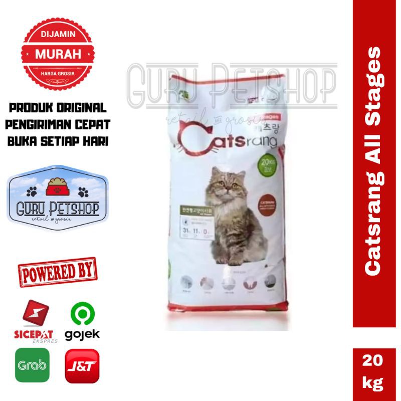 Makanan Kucing Catsrang All Stage 20kg Freshpack / Catsrang All Life Stages 20kg