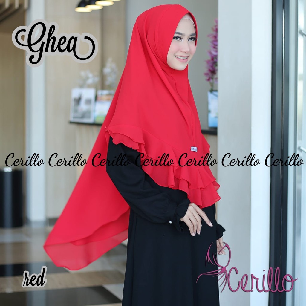 KHIMAR SYARR HIJAB FASHION MUSLIM GHEA ORIGINAL CERILLO