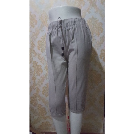 Celana 7/8 pants/ukuran standar &amp; jumbo / celana catton twill strid/celana kasual wanita