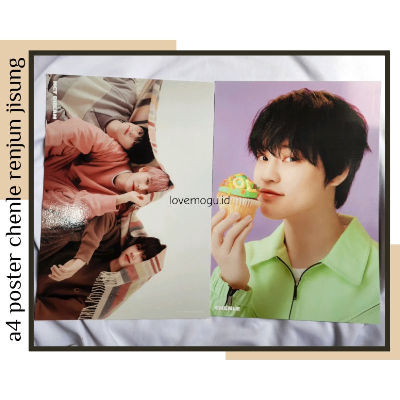 NCT DREAM CHENLE JISUNG RENJUN A4 POSTER FROM SEASONS GREETINGS 2021 SG2021 SG21 SET