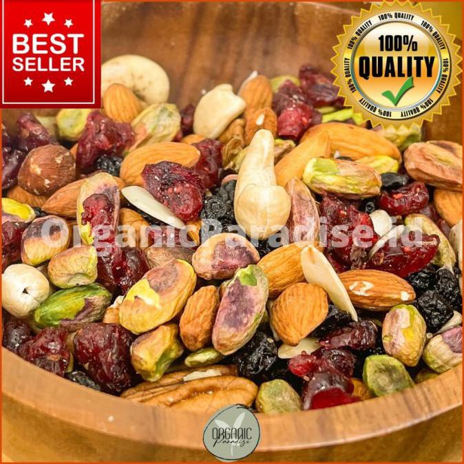 

Trail Mix / Mixed Nut Organic Please 600gr Premium Quality Fresh