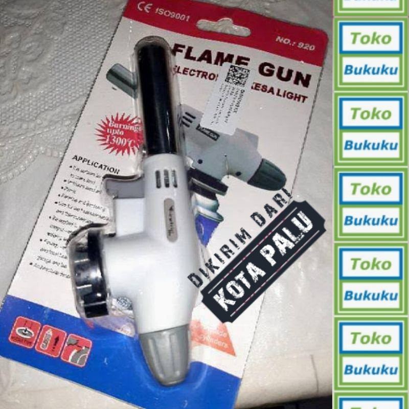 Kepala Gas Torch kaleng tabung Portable Flame Gun Las api Pemantik