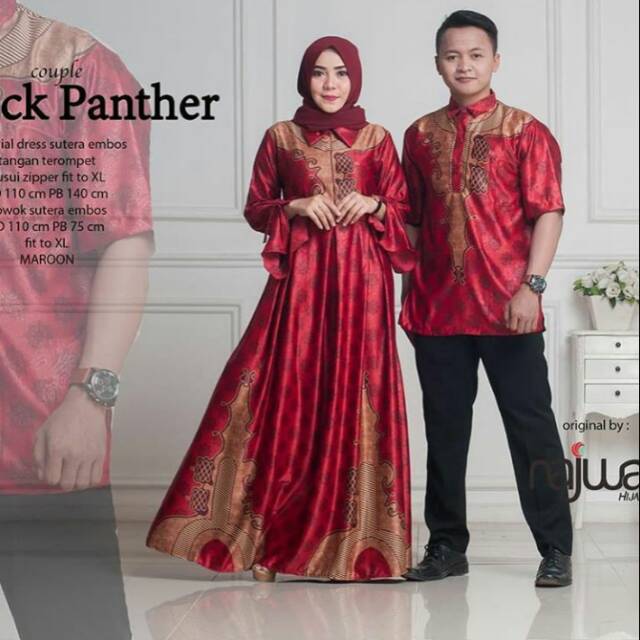SARIMBIT COUPLE BLACK PATHER SUTERA EMBOSS