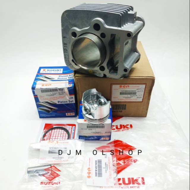 Blok Seher Paket Piston Kit Shogun 125 Original SGP 11210-20G00-000 - 12100-20G30-0F0