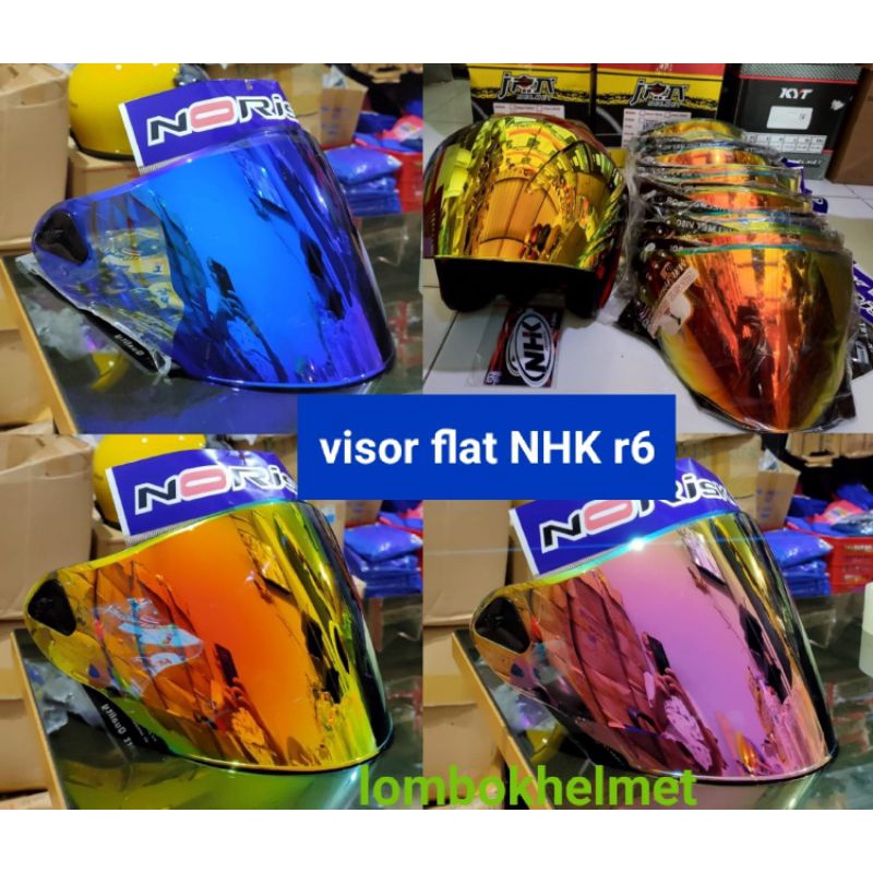 Visor flat NHK R6/visor iridium NHK R6/visor helm NHK R6/PISOR IRIDIUM NORISK