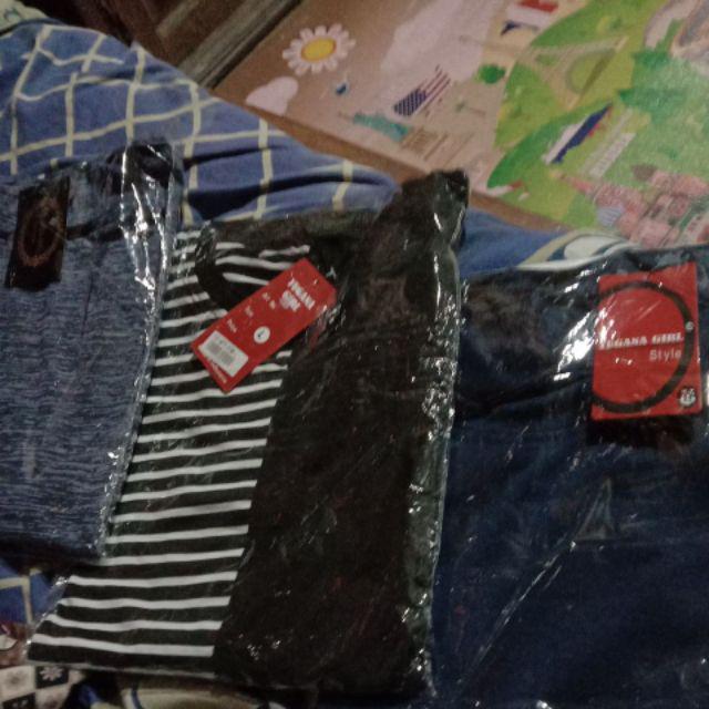 Celana Kulot Panjang Dewasa Bahan Rayon Full Print Motif Salur Warna