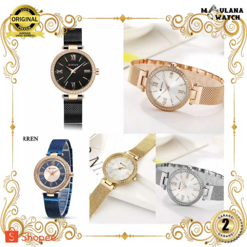 JAM TANGAN PRIA WANITA | RANTAI | KULIT | KARET | MURAH | WANITA CURREN WATCH ORIGINAL