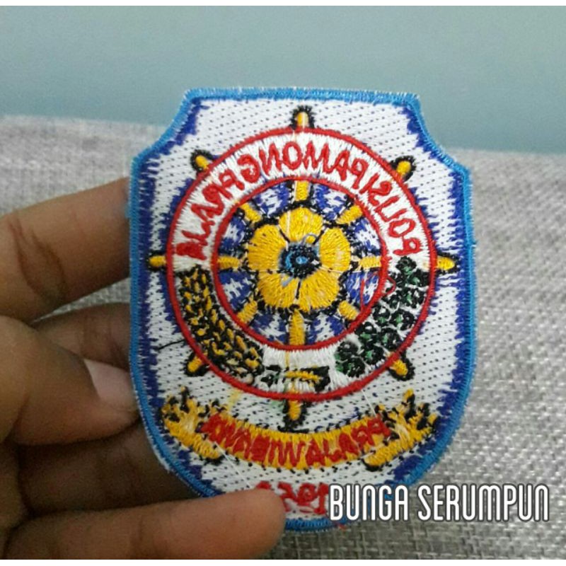 EMBLEM PATCH BORDIR SATPOL PP - EMBLEM POLISI PAMONG PRAJA