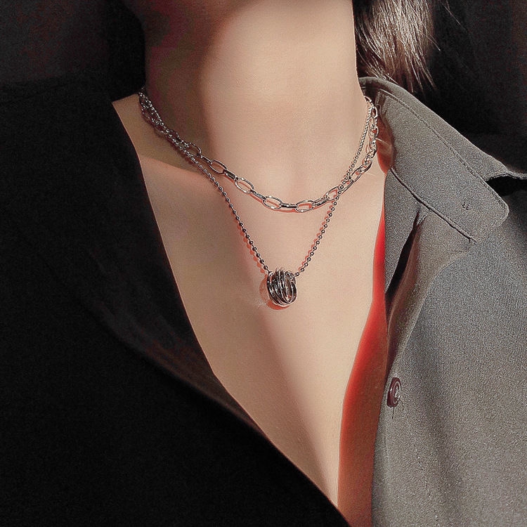 Kalung Choker Pendek Multi Layer Simple Untuk Wanita