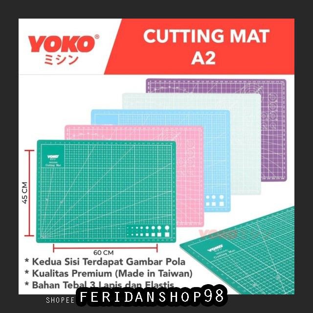 

FS73 CUTTING MAT CUTTING MAT 9SEA ATK UKURAN - A2 60X45CM DOUBLE SIDE - DUA SISI NINE SEA BY FERIDAN