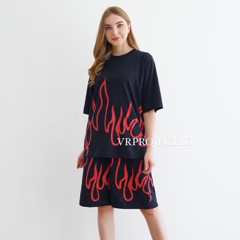 VRPROJECT.ID // Billie eilish fire flame set oversized-1