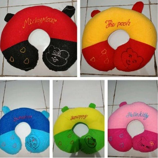 Bantal Leher Karakter Murah / Bantal Travel Motif Murah Lembut 30cm