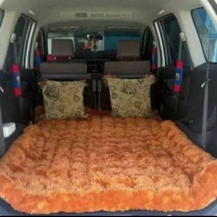 E4D5 KASUR BULU  2 bantal kasur lipat lantai berbulu halus (baca deskripsi) 8U8