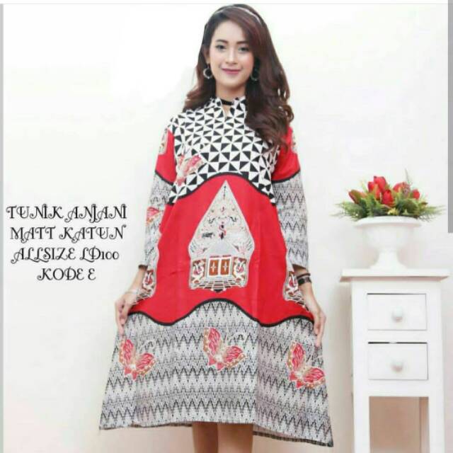 Blouse Batik Tunik Anjani motif wayangan