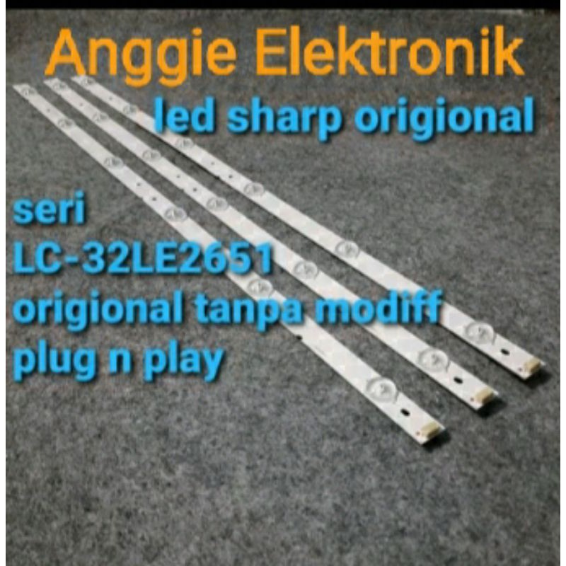 Backlight tv sharp LC 32LE265I LC 32LE2651 ORIGINAL