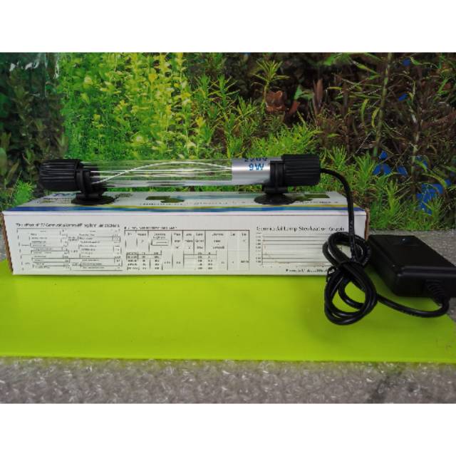 Takari T-UV 9watt Aquarium Submersible UV Lampu Anti Lumut Bakteri Sterilisasi Hemat Energi