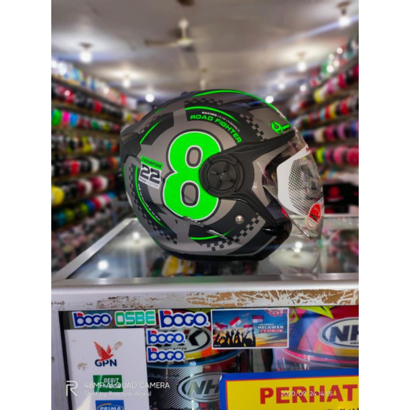 HELM NHK GLADIATOR DRC BLAKBDOFF GREN//HELM NHK DOBEL VISOR