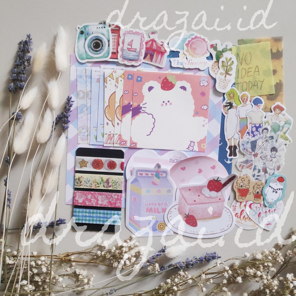 

Cute Journaling Kit DIY Dekorasi Scrapbook