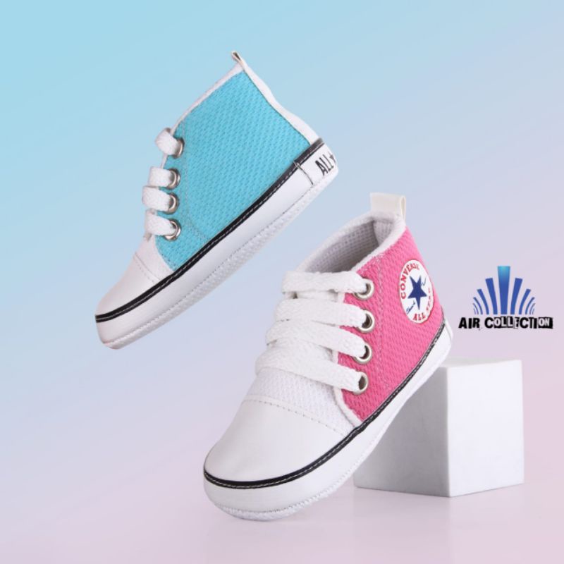 Sepatu Bayi Perempuan 0-12 Bulan Combi Prewalker Belajar Jalan Sneakers Baby - Air Collection