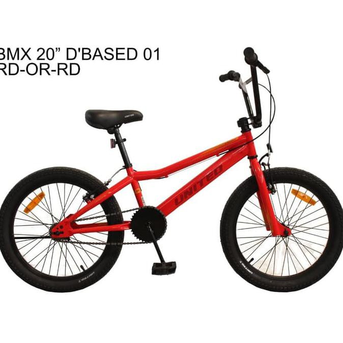 United Sepeda Bmx 20-01Sp U D'Based 01 (9) - Merah