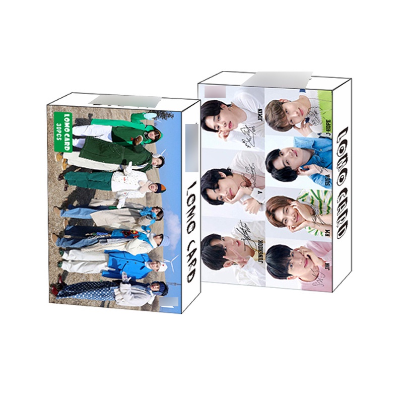 30pcs Kartu LOMO Foto BTS 2021 Anti Peluru Untuk Musim Dingin