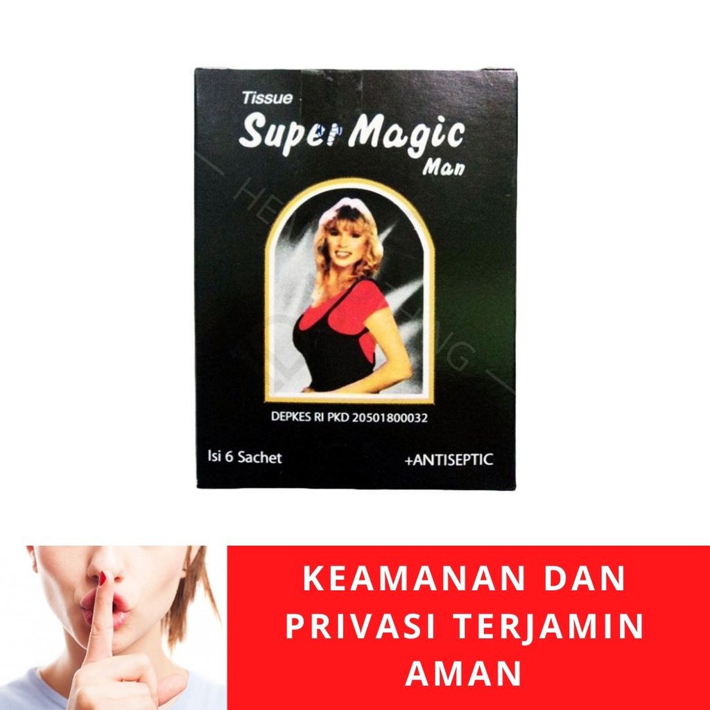 Tissue / Tisu Super Power Magic Man 1 kotak isi 6